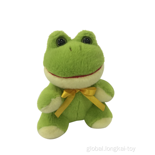 Soft Toy Stuffed Frog Plush Smiling Frog Green Manufactory